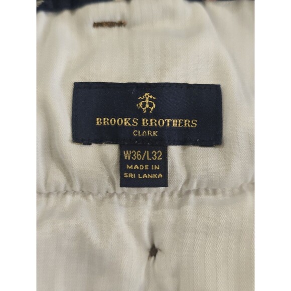 Brooks Brothers Clark Corduroy Pants Mens 36x32 Chino Khaki Brown Tan Preppy - Picture 8 of 10